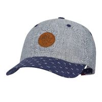 Broel Hygin czapka lniana z daszkiem dla chłopca szara 48-50