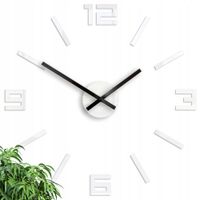 Zegar Ścienny Akrylowy Mechanizm Kwarcowy Arabic White Okrągły