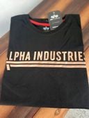 Alpha Indistries T-shirt Foil Print 126505FP S, black/copper