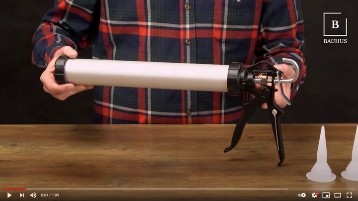 PISTOLET WYCISKACZ do mas silikonu tubowy do masy uszczelniaczy 600ml zdjęcie 4