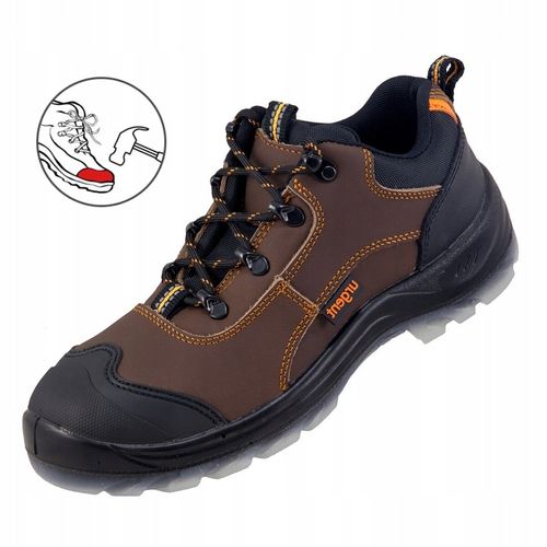 SKÓRZANE buty robocze 220 S1 półbuty z podnoskiem URGENT r. 43 na Arena.pl