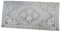 bieżnik obrus koronkowy pvc 60 x 120 cm srebrny