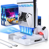 Ładowarka PS5 Stacja Dokująca DualSense VR2 Chłodzenie LED USB