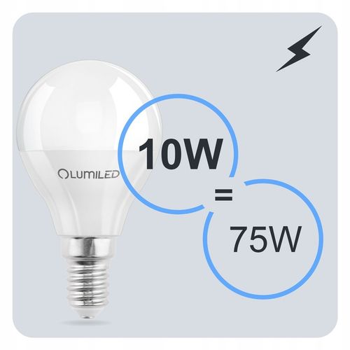 6x Żarówka LED E14 Kulka 10W = 100W 1100lm 6500K Zimna LUMILED NIE na Arena.pl