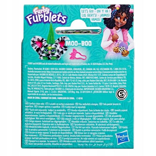 Furby Furblets Interaktywna maskotka Moo-Boo Krówka Hasbro G1779 na Arena.pl