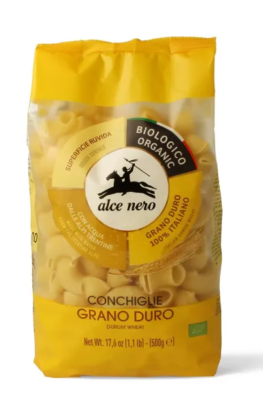 Makaron (semolinowy) Conchiglie BIO 500 g - Alce Nero zdjęcie 1