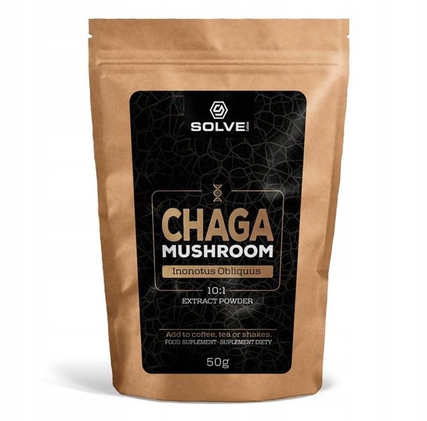 Chaga Błyskoporek podkorowy 100G SOLVE LABS zdjęcie 6