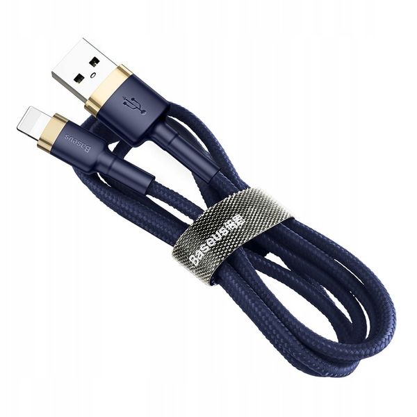 BASEUS MOCNY KABEL USB DO LIGHTNING IPHONE IPAD PRZEWÓD OPLOT 1.5A 2M zdjęcie 13