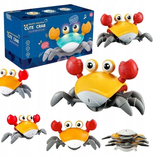 UCIEKAJĄCY PEŁZAJĄCY KRAB CHODZĄCY ZABAWKA INTERAKTYWNA dla DZIECKA LED XL na Arena.pl