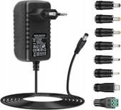 Uniwersalny Zasilacz Sieciowy z 8-Końcówkami 5.5 x 2.1mm DC24V=1A