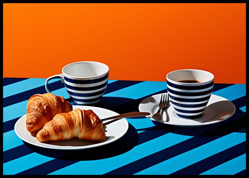 Plakat 84x59,5cm Croissanty zdjęcie 2