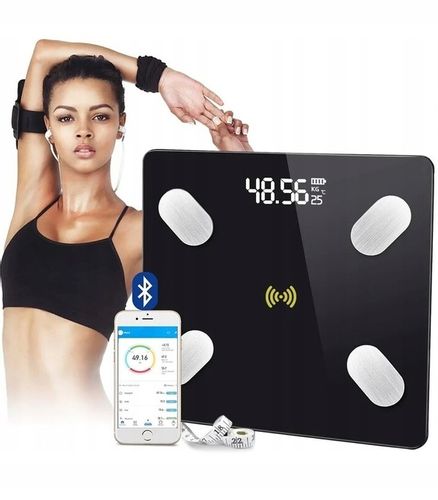 WAGA ANALITYCZNA ŁAZIENKOWA SLIM 180KG SMART + 31w1 ANDROID iOS PRECYZYJNA na Arena.pl