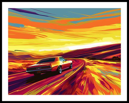 Plakat 65x50cm Pędź Przed Siebie na Arena.pl