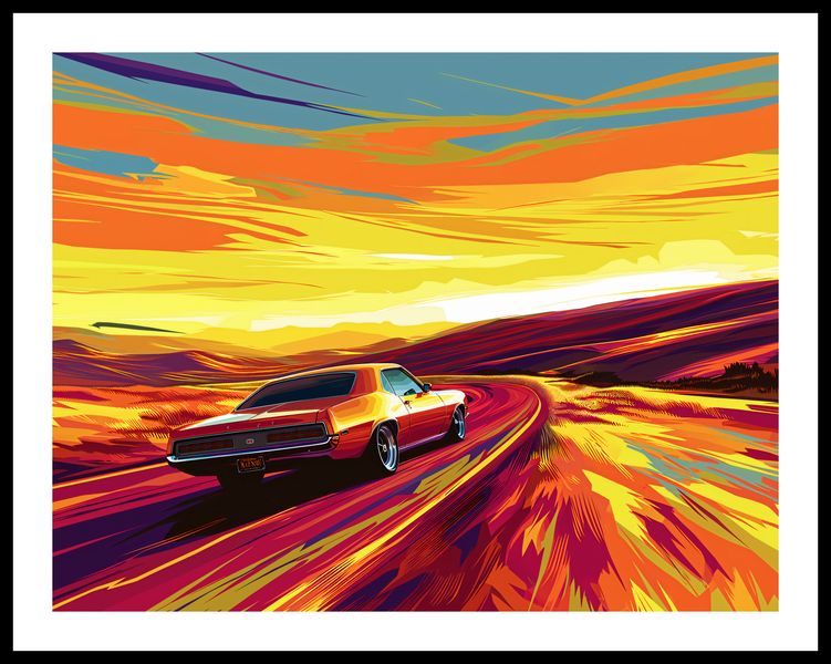 Plakat 65x50cm Pędź Przed Siebie zdjęcie 3