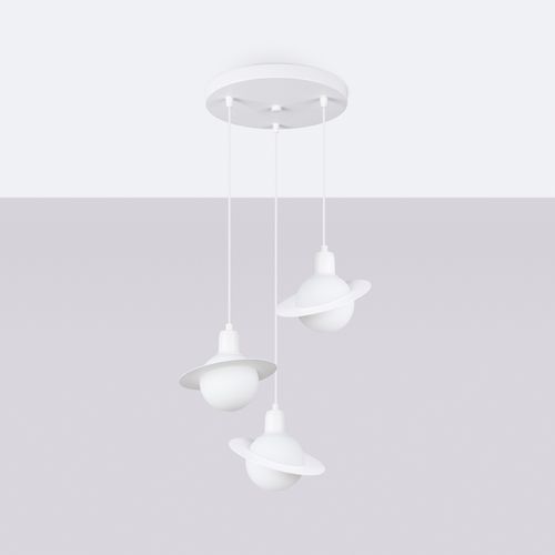 Lampa wisząca HYPERION 3P biały na Arena.pl