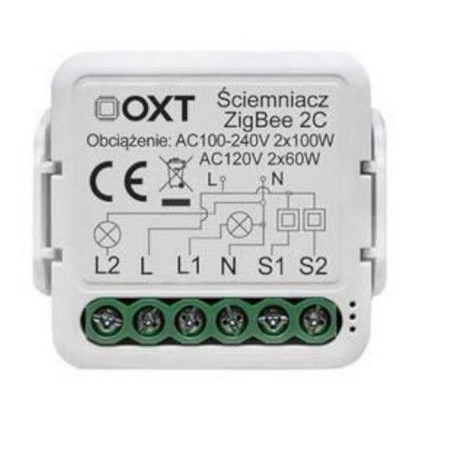 ŚCIEMNIACZ SMART HOME OXT ZIGBEE 2 OBWODY TUYA 3.0 zdjęcie 2