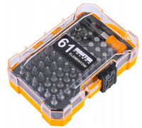 Zestaw Bitów Końcówek Do Wkrętarki Bity 61 Elementów Walizka