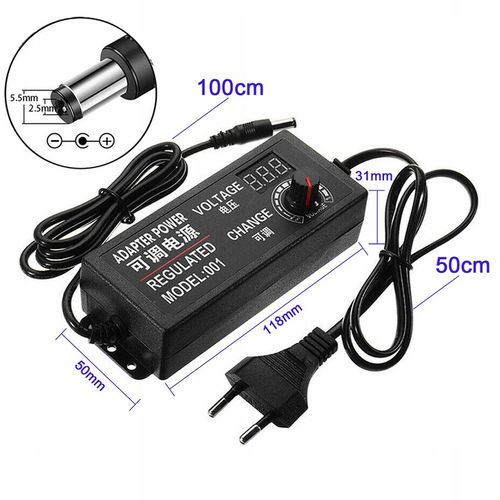 Zasilacz uniwersalny regulowany DC 3-24V 3A Potencjometr AC 100-240V na Arena.pl