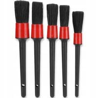 ZESTAW PĘDZLI szczotek DO czyszczenia SAMOCHODU DETAILINGU felg itp 5 szt