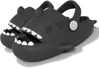 Klapki Dziecięce Rekin Antypoślizgowe Ciemnoszare Kapcie Rozmiar 30 31 EU