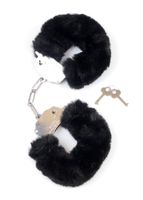 kajdanki fetish b   series  furry cuffs black 2,7