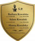 TABLICZKA NAGROBNA NAGROBKOWA grawer nierdzewna
