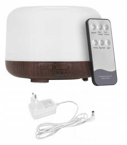 Dyfuzor zapachowy - nawilżacz LED z pilotem N11056 na Arena.pl