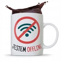 Kubek Informatyka Programisty Jestem Offline Z Nadrukiem Ze Zdjęciem