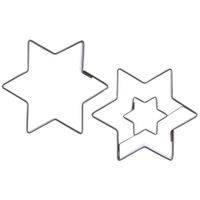 2x Wykrawacz Gwiazda Foremka do Wykrawania Ciastek Ciasteczek Pierników