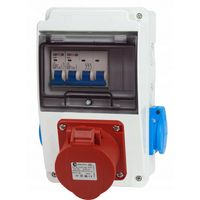 ROZDZIELNICA BUDOWLANA 32A IP66 400V 16A OKIENKO INSPEKCYJNE CE