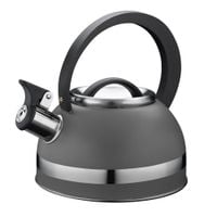 Czajnik stalowy tradycyjny z gwizdkiem 1,7l GAVIN szary połysk indukcja gaz