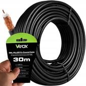 KABEL KONCENTRYCZNY ŻEL PRZEWÓD ANTENOWY CU ZIEMNY MIEDŹ CZARNY VAYOX