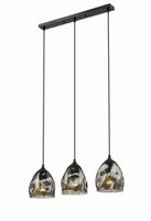 Wisząca lampa loftowa Melt LP-126/3L do sypialni czarna