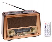 Radio RETRO Przenośne SOLARNE Głośnik Bluetooth MP3 USB TF PILOT Solar 4729