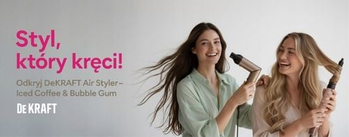 Dekraft Air Styler ICED LATTE suszarko-lokówka z jonizacją, NTC 1500W na Arena.pl