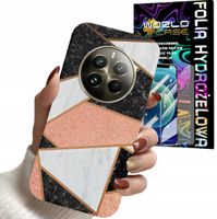 ETUI DO REALME 12 PRO 5G / PRO + - GEOMETRYCZNE WZORY KOBIET PLECKI + FOLIA