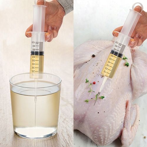Nastrzykiwarka STRZYKAWKA SZPRYCA do SOLANKI mięsa wędlin strzykawka 2 igły na Arena.pl