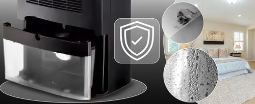 OSUSZACZ POWIETRZA POCHŁANIACZ WILGOCI 2200ml TIMER LCD LED CICHY WYDAJNY na Arena.pl