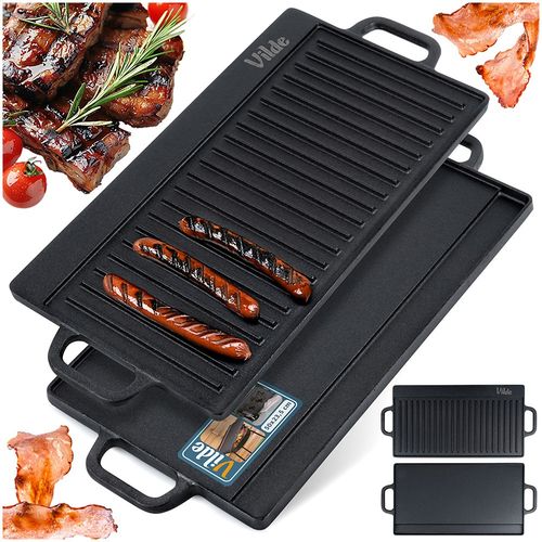 Płyta do grillowania żeliwna dwustronna CAST LINE 50,5x23,5 cm na Arena.pl