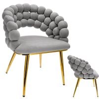 krzesło welur tapicerowane jadalni salonu nowoczesne bella szare jumihome