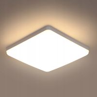 LAMPA PLAFON LED LAMPA ŁAZIENKOWA SUFITOWA BIAŁY NOWOCZESNA 3000K IP44