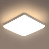 LAMPA PLAFON LED LAMPA ŁAZIENKOWA SUFITOWA BIAŁY NOWOCZESNA 3000K IP44