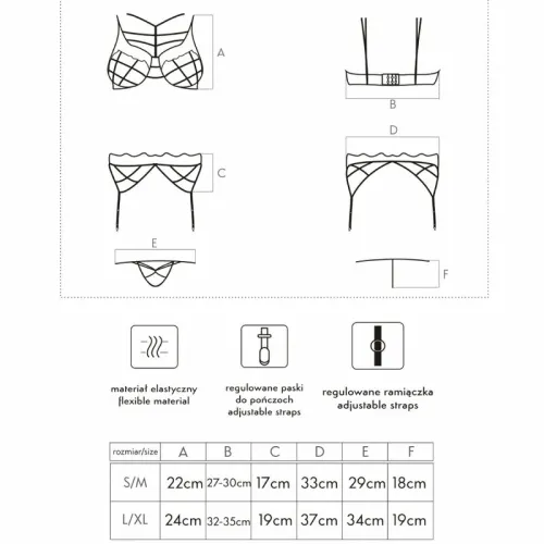 livco corsetti soledad lc 20217 komplet l/xl - biustonosz, pas, majtki na Arena.pl