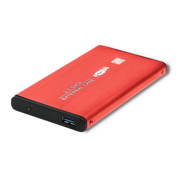 Qoltec Obudowa/kieszeń do dysków HDD/SSD 2.5" SATA3 | USB 3.0 | Czerwony zdjęcie 2