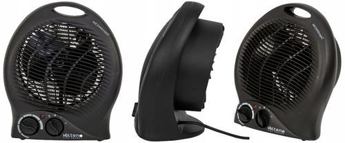 Grzejnik elektryczny Volteno 2000 W czarny 230 x 270 mm na Arena.pl