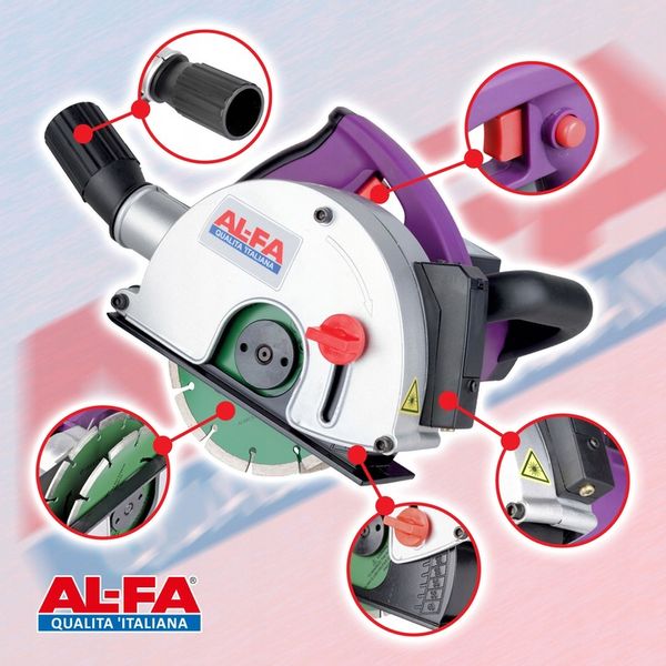 BRUZDOWNICA ELEKTRYCZNA DO BETONU FREZARKA ZESTAW NARZEDZIA TARCZE 3100 W zdjęcie 9