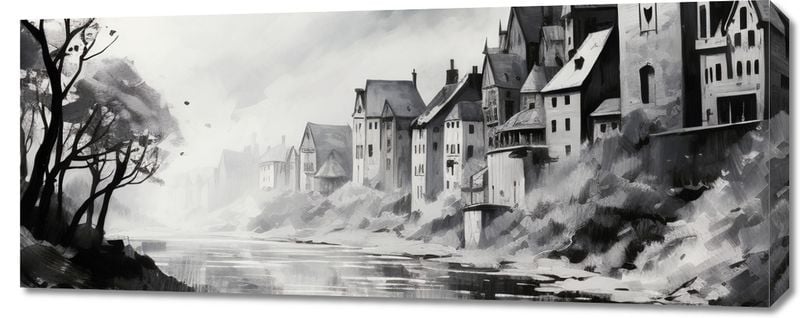 Obraz 100x40cm Mglisty Refleks zdjęcie 1