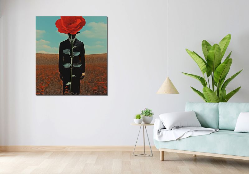 Obraz 90x100cm Obserwator zza Maku zdjęcie 2