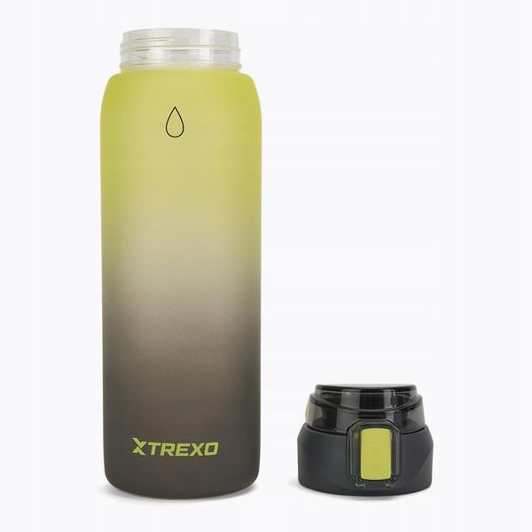 Bidon TREXO Gulp 1000 ml żółty/czarny zdjęcie 3