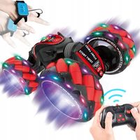 SAMOCHÓD ZDALNIE STEROWANY / GESTAMI ROZMIAR XXL 35cm ŚWIATŁA MUZYKA LASER